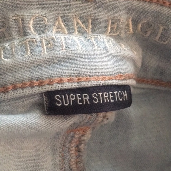 American Eagle Pin-Striped Cropped Jeggings - Picture 2 of 5